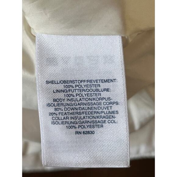 Lands' End White Down Puffer Vest Women's Size Small (6-8) - Picture 6 of 7